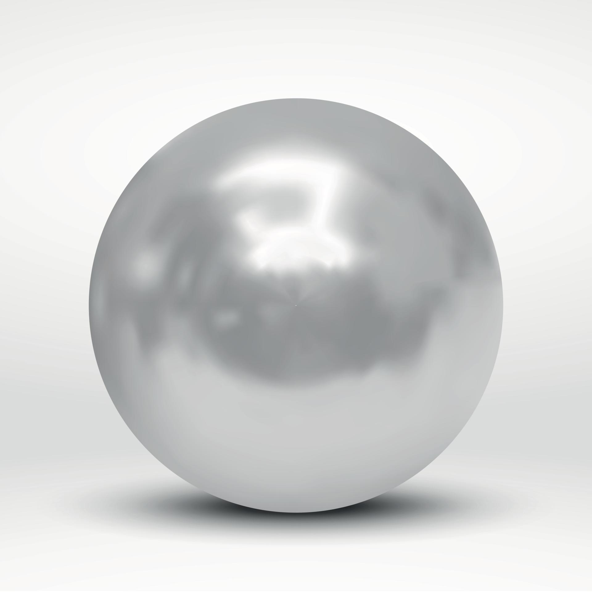 silver ball over white background 11178219 Vector Art at Vecteezy
