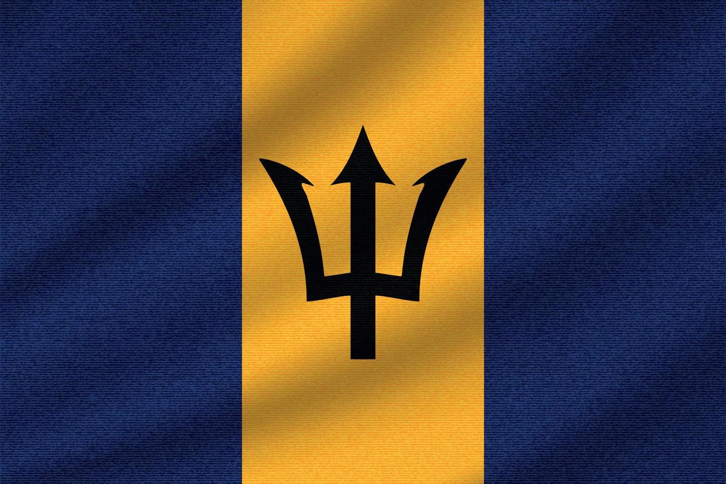 national flag of Barbados vector
