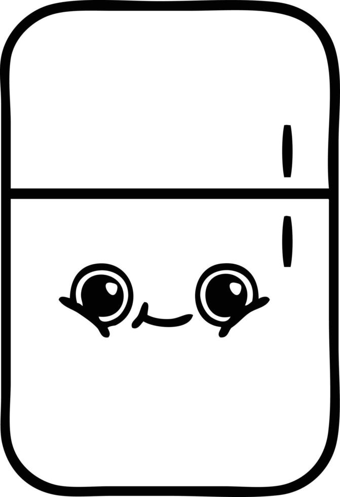 line drawing cartoon fridge freezer 11178354 Vector Art at Vecteezy line drawing cartoon fridge freezer 11178354 Vector Art at Vecteezy