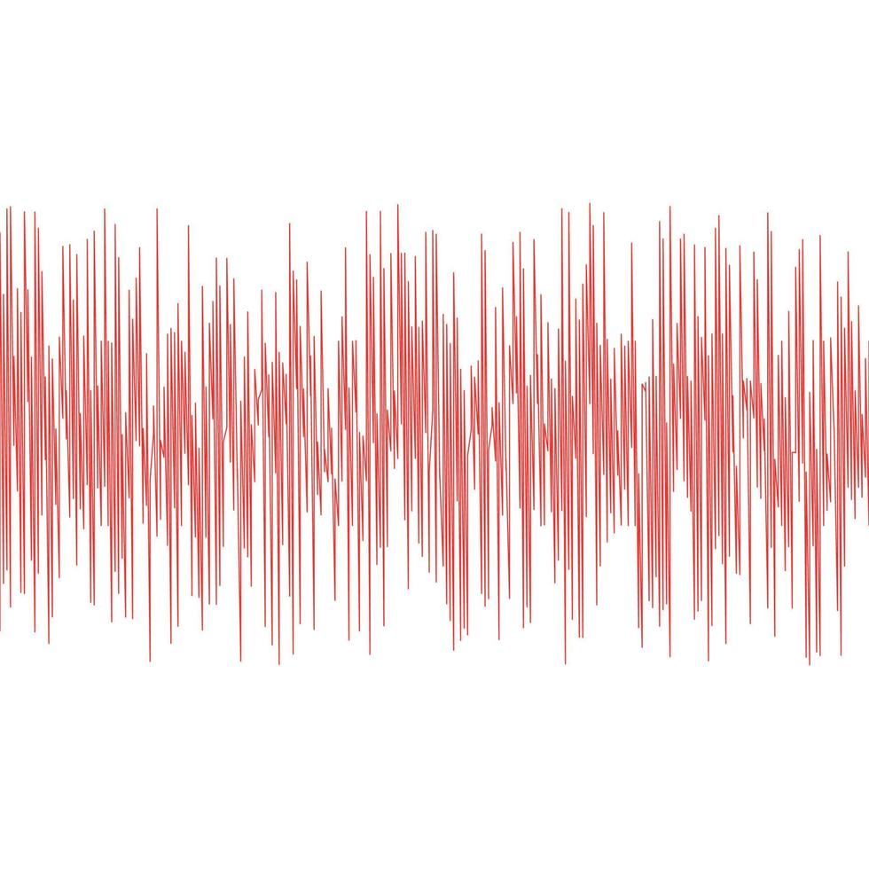 seismic waves vector illustration