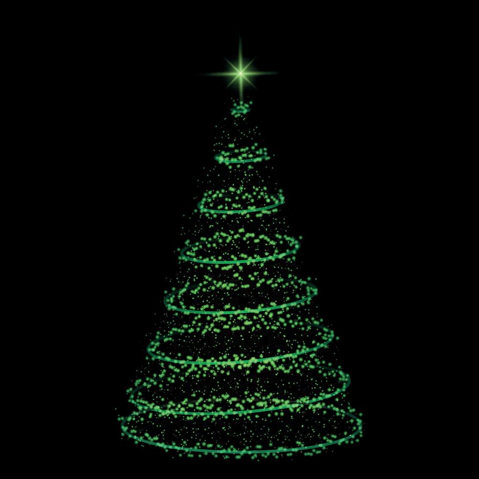 Christmas tree vector illustration