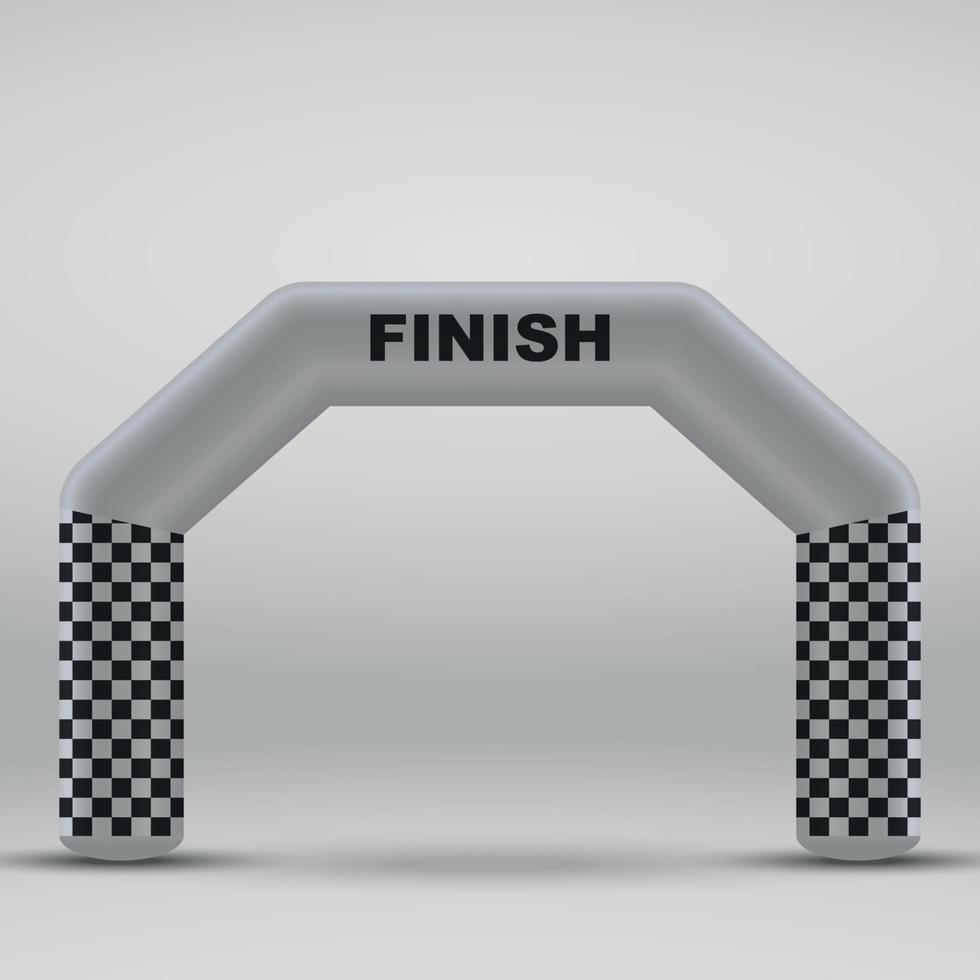 finish arch vector illustration