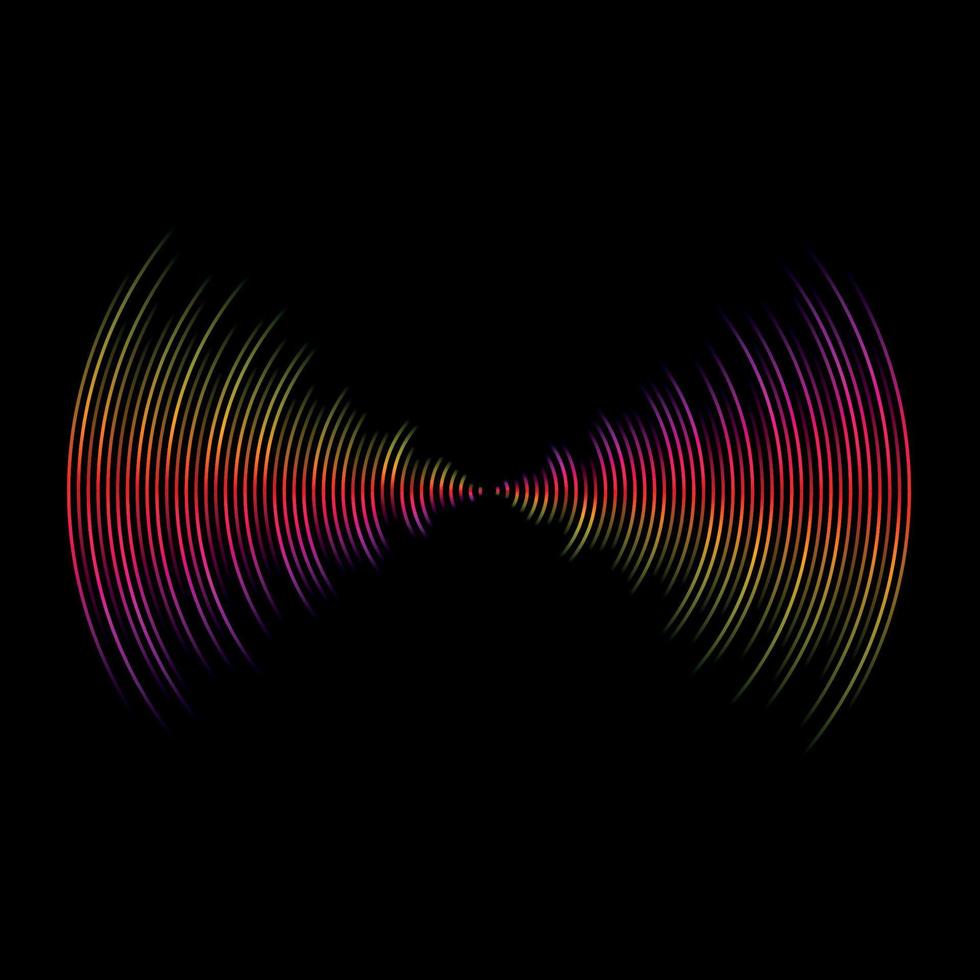 multicolor sound wave from equalizer background vector