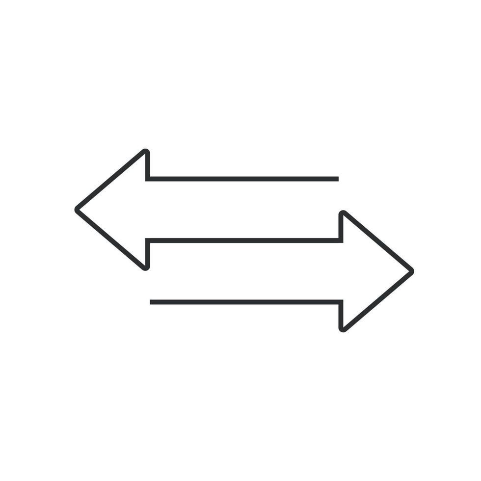 Two opposite arrows icon. Transfer sign for your design vector