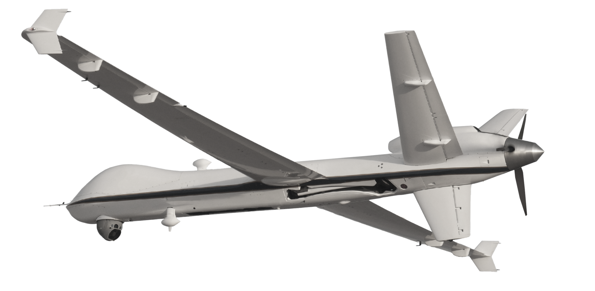 drone sans pilote isolé sur fond blanc avec un tracé de détourage. éléments de cette image fournis par la nasa. png