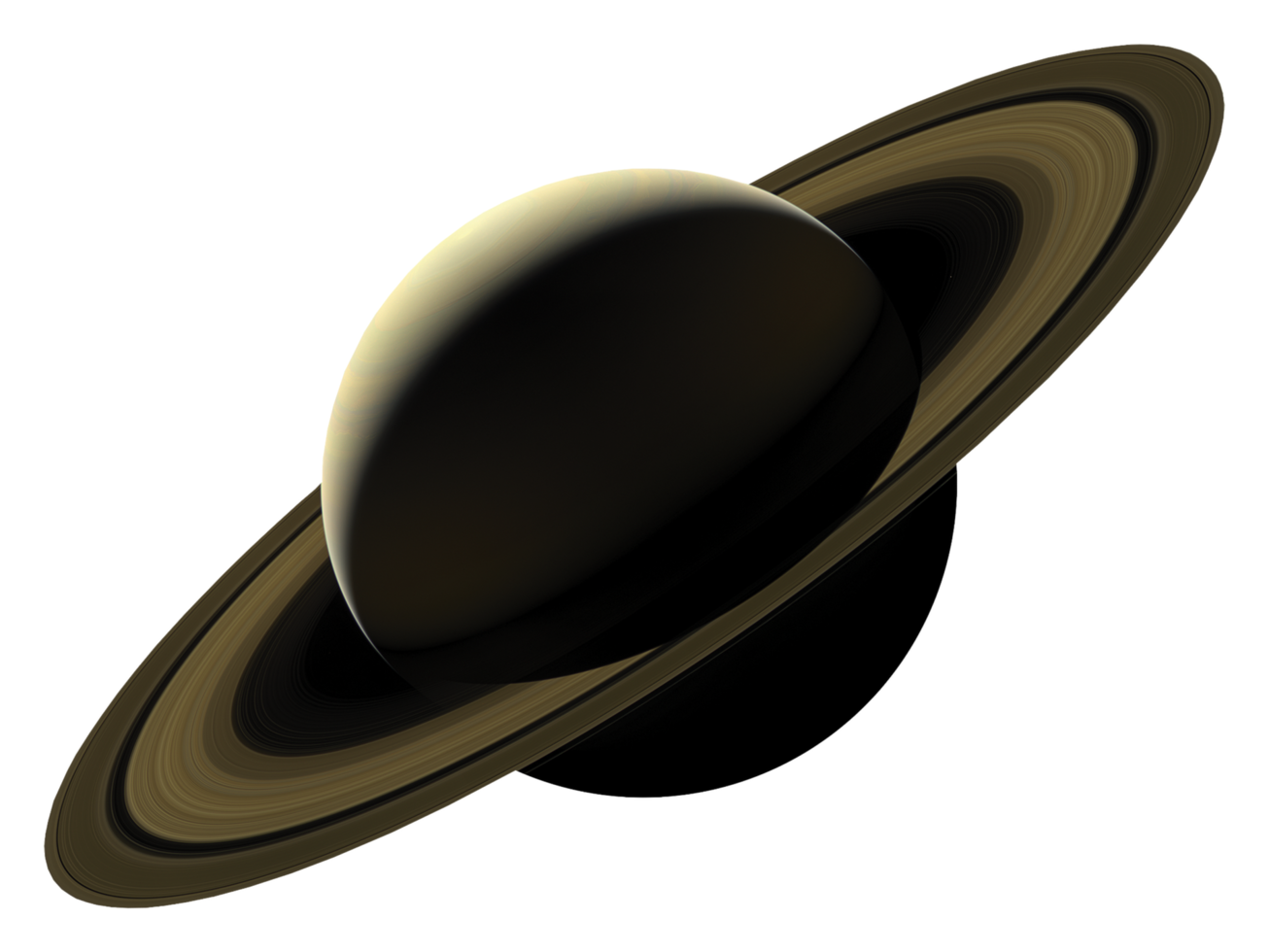 Saturn. elemente dieses bildes, bereitgestellt von der nasa. png