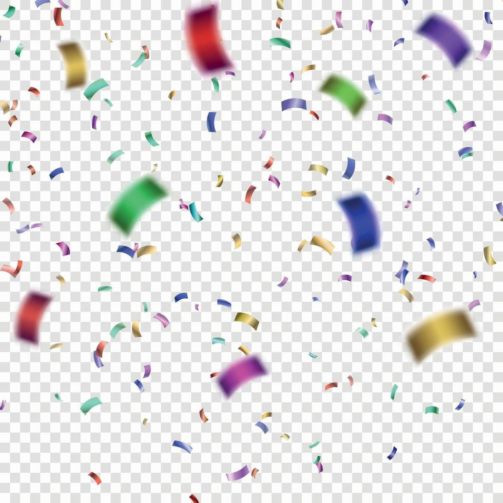 Colorful Confetti vector illustration