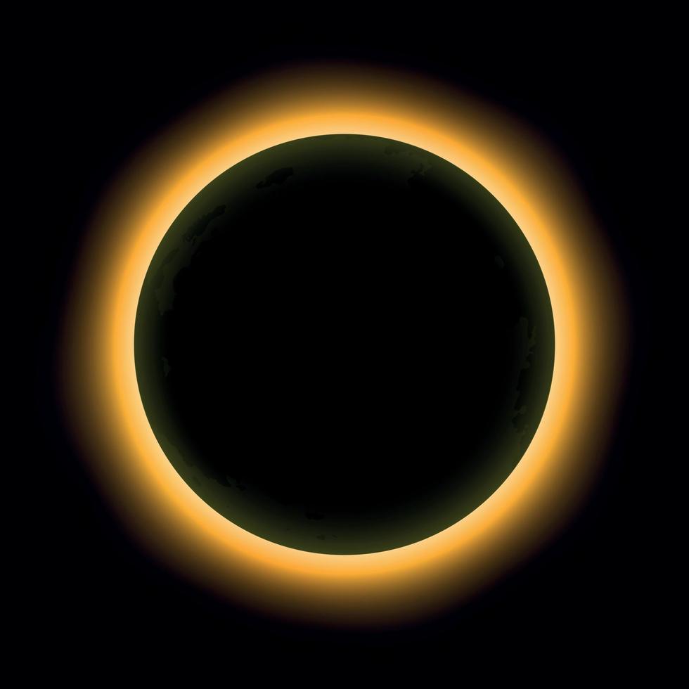 eclipse solar total, eclipse de sol vector