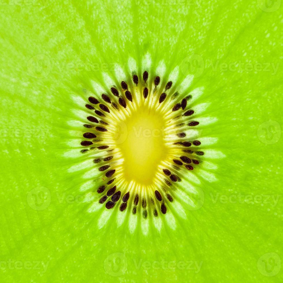 Fresh kiwi fruit slices closeup macro texture background photo