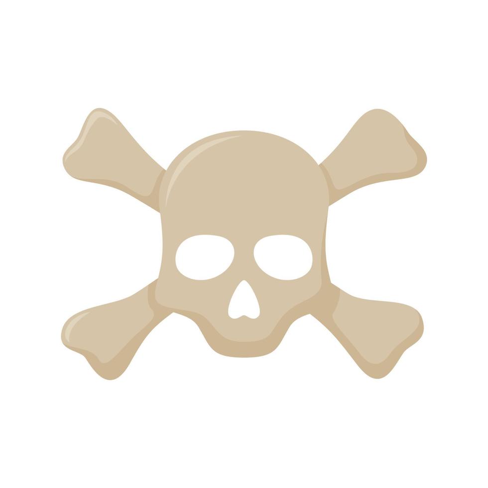 Skull and Crossbones isolated on white background vector