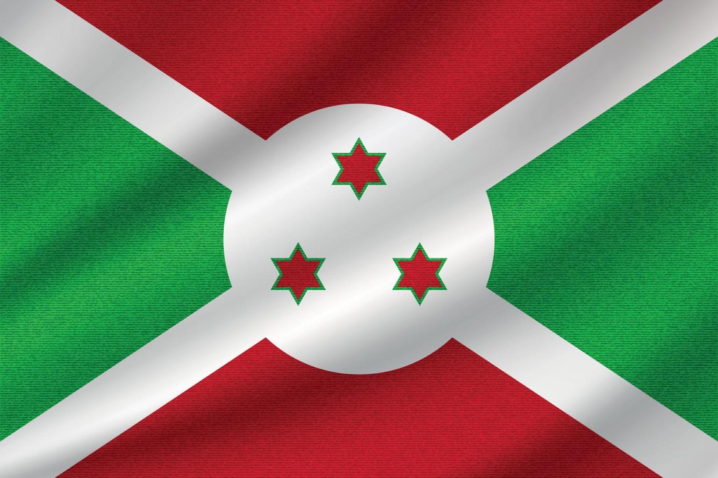 national flag of Burundi vector