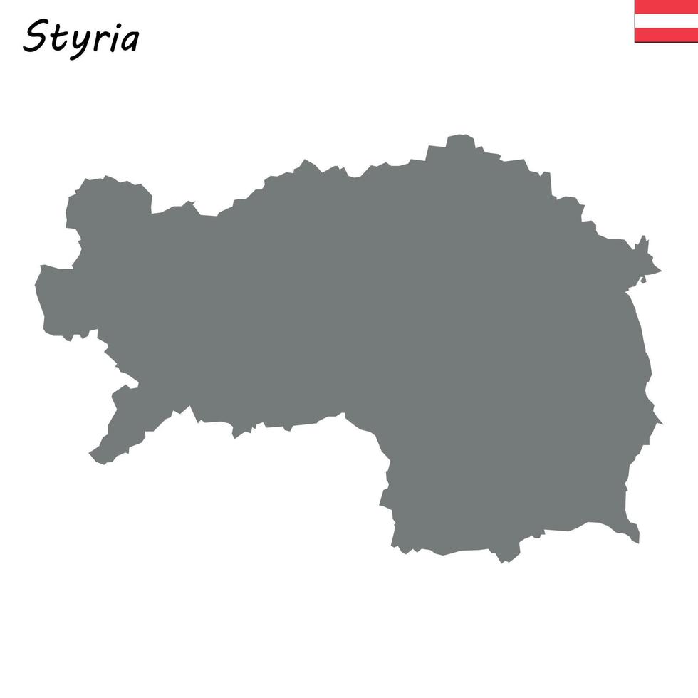 map state of Austria vector