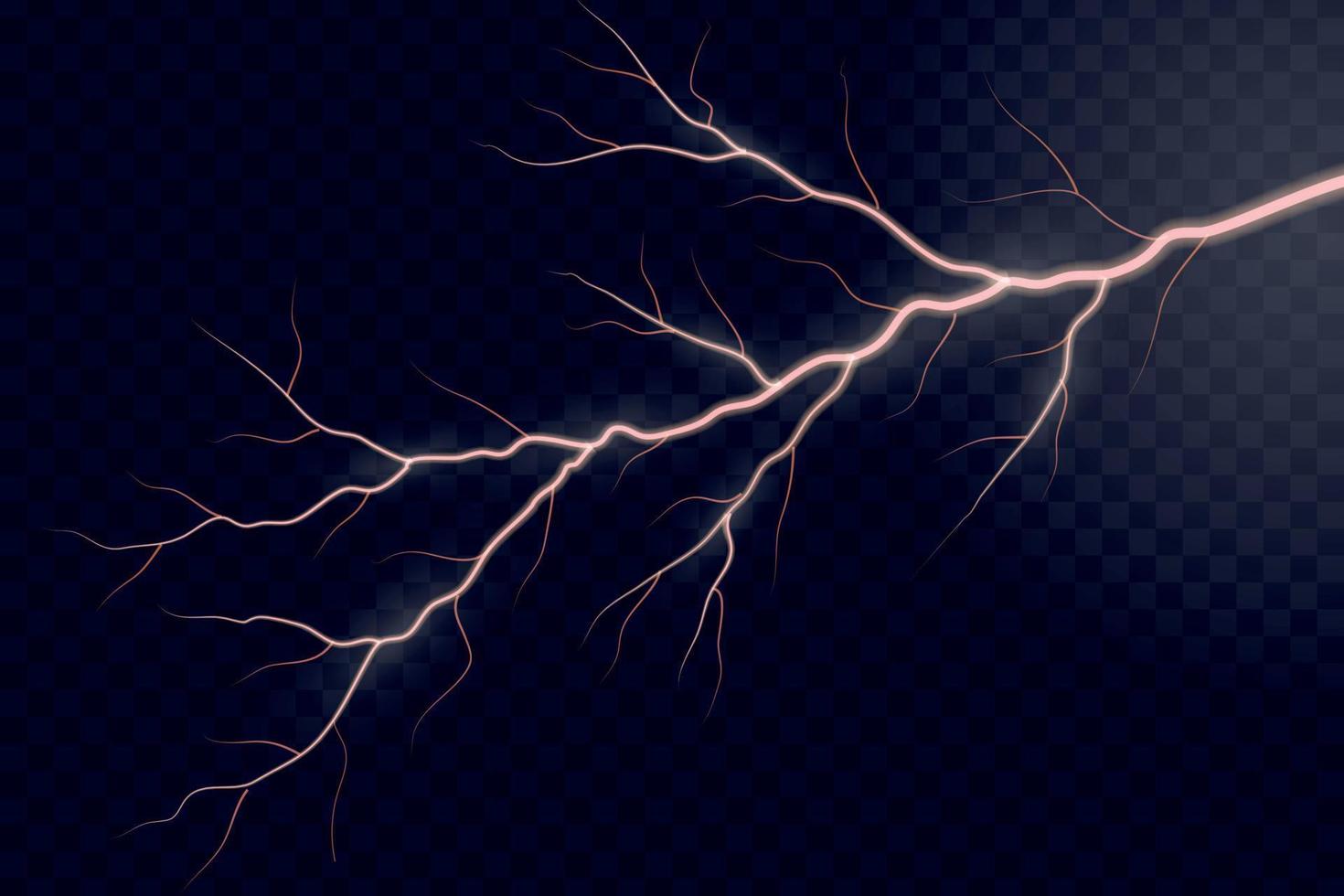 Lightning electric thunder . Vector illustration