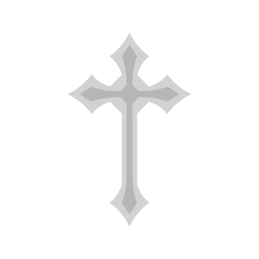 Christian Cross isolated on white background vector