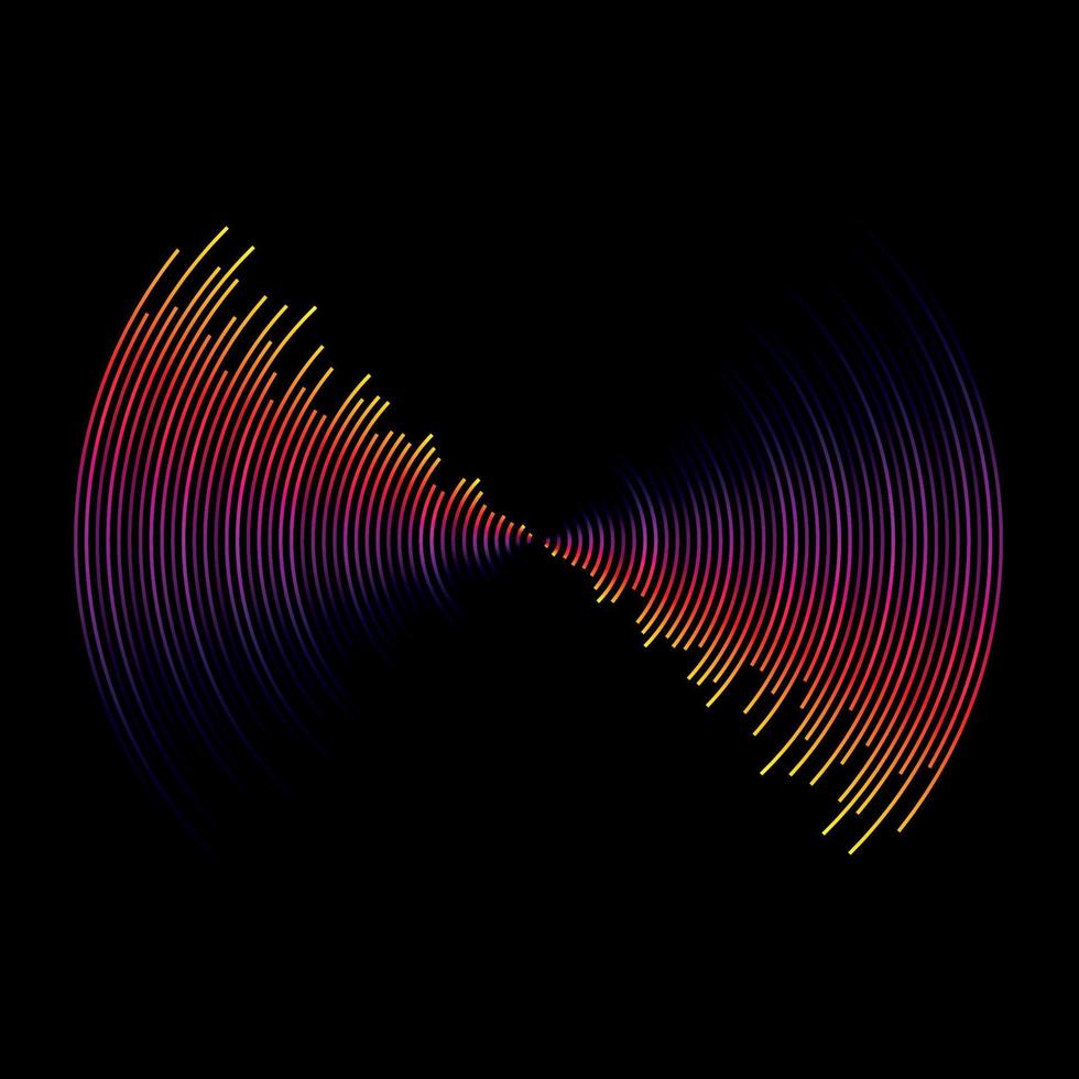 multicolor sound wave from equalizer background vector