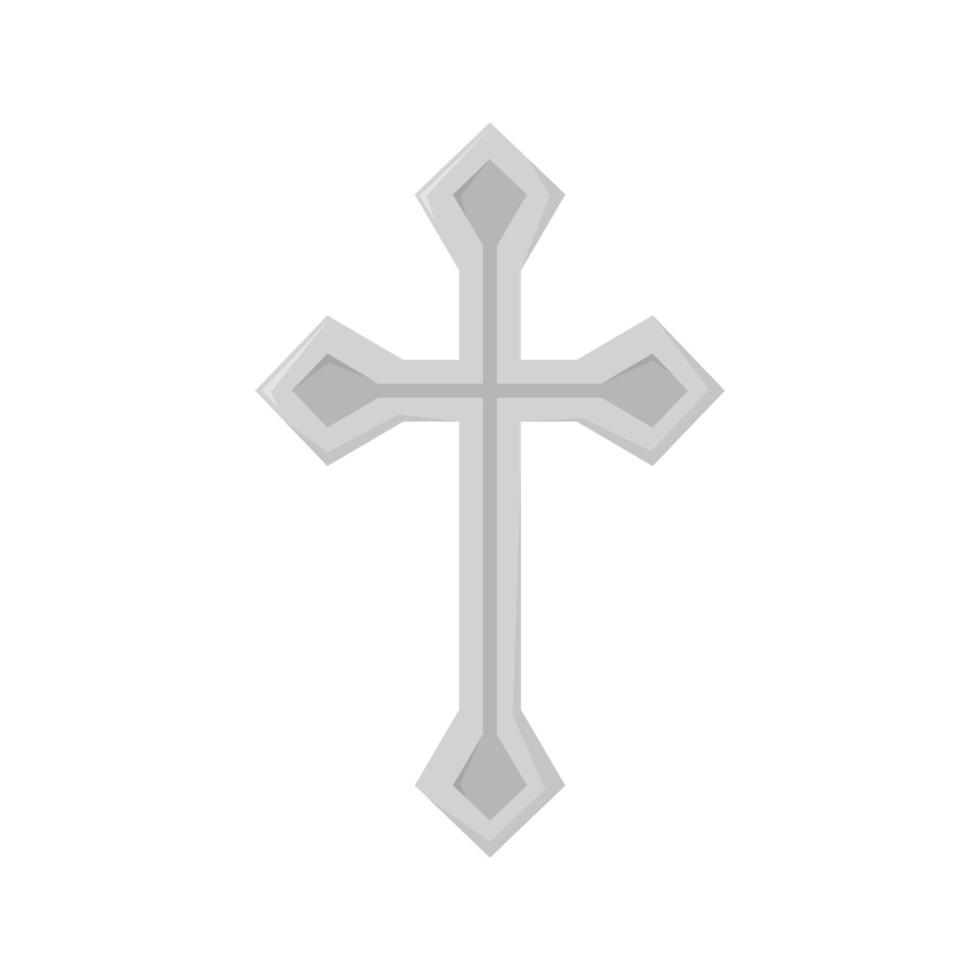 Christian Cross isolated on white background vector