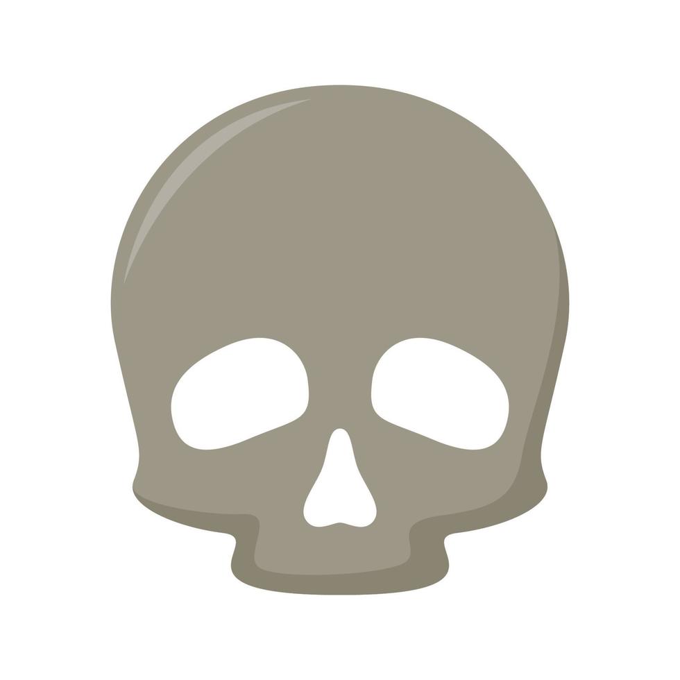 Skull isolated on white background vector