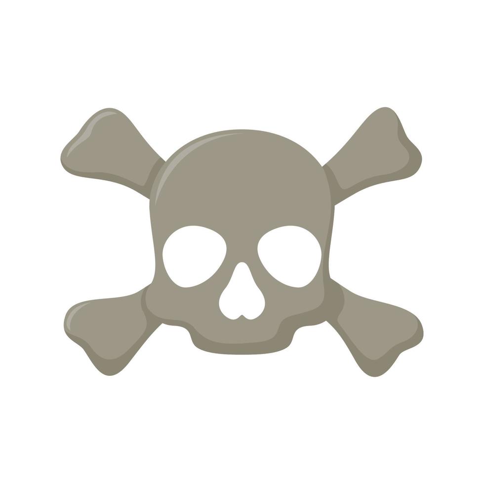 Skull and Crossbones isolated on white background vector