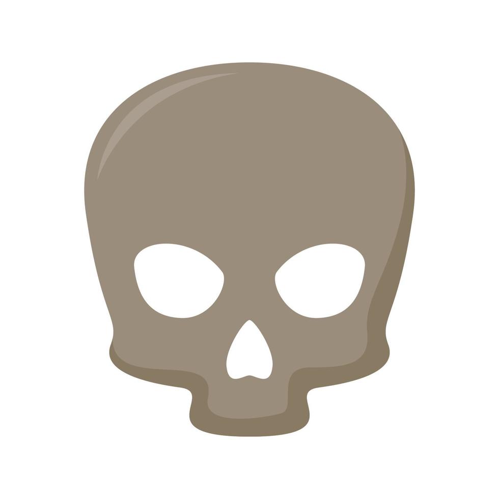 Skull isolated on white background vector