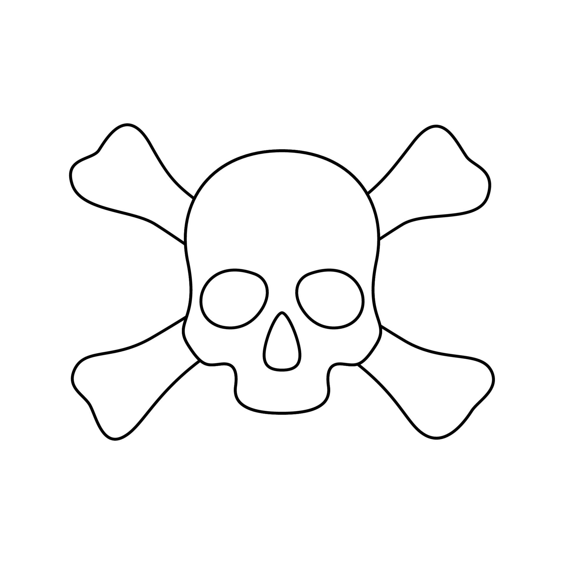 kids pirate skull clip art