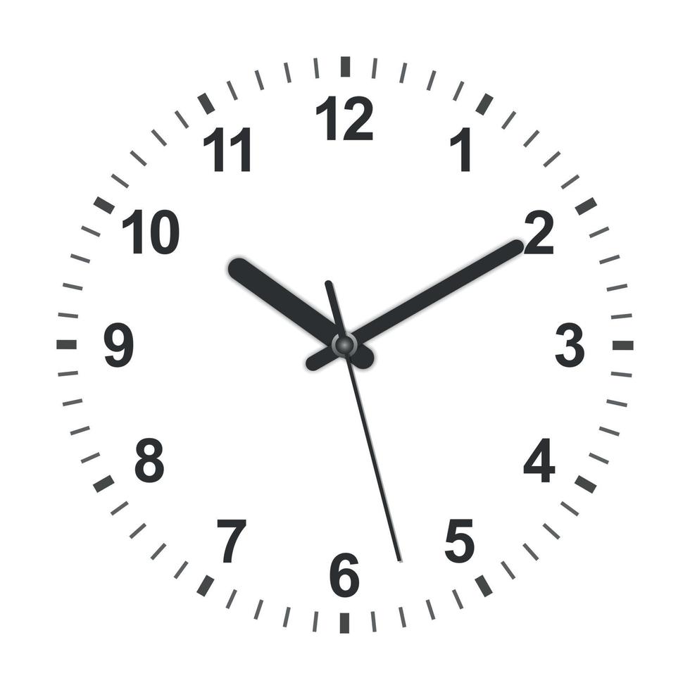 3d realistic clock vector