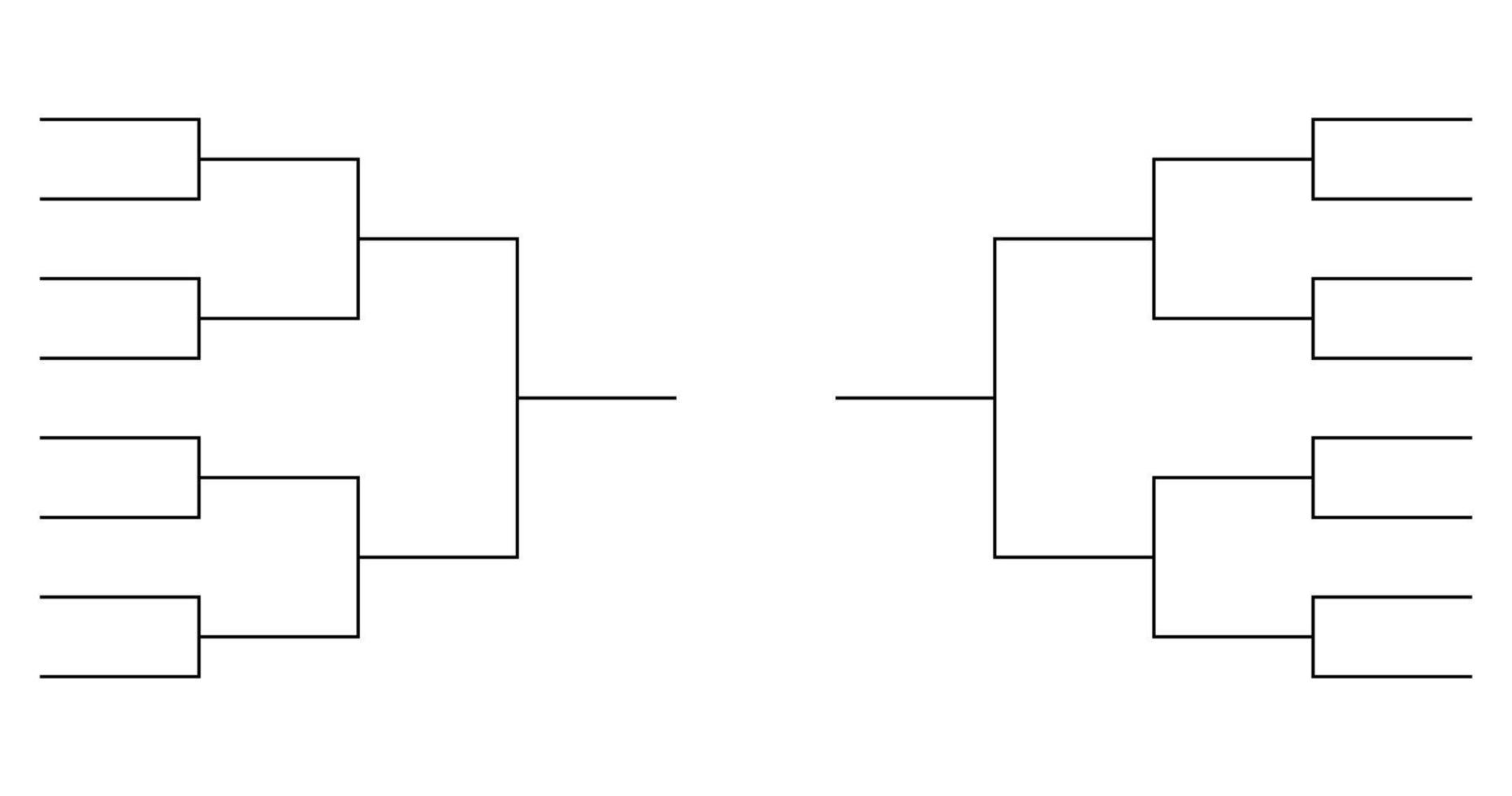 Tournament bracket templates . Vector illustration