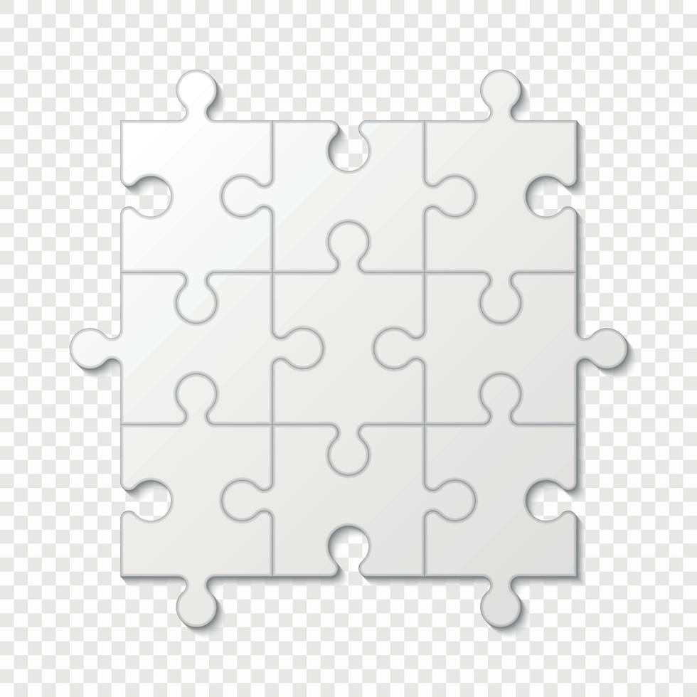 Puzzle piece business presentation . Vector illustration