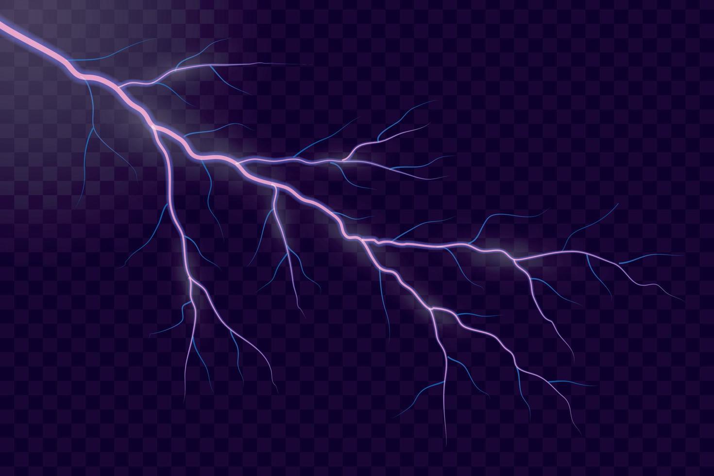 Lightning electric thunder . Vector illustration