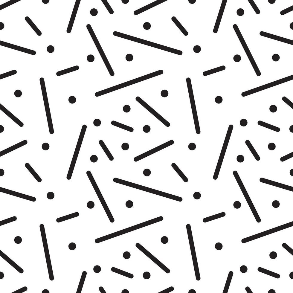 memphis seamless pattern background design vector