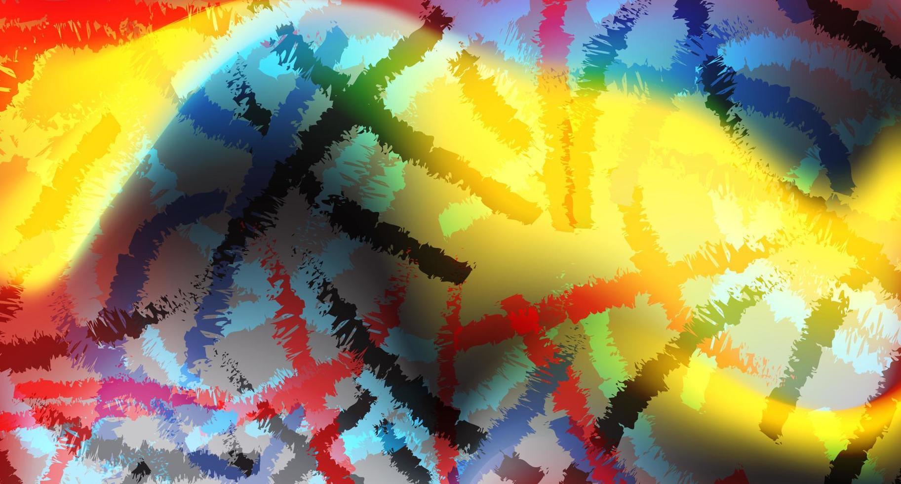 Art Brush Stroke Colorful Background Template Design vector