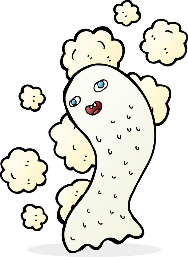 fantasma espeluznante de dibujos animados vector