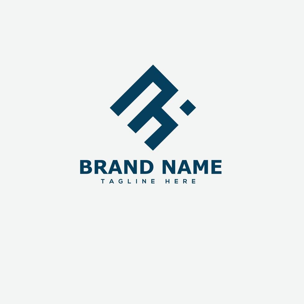 MH Logo Design Template Vector Graphic Branding Element.