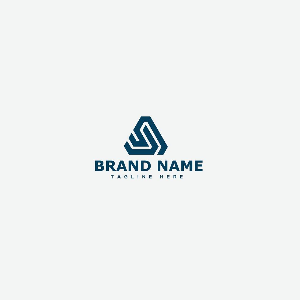 SJ Logo Design Template Vector Graphic Branding Element.