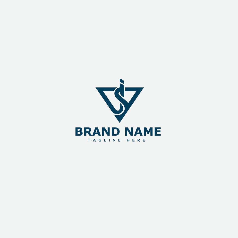 JS Logo Design Template Vector Graphic Branding Element.