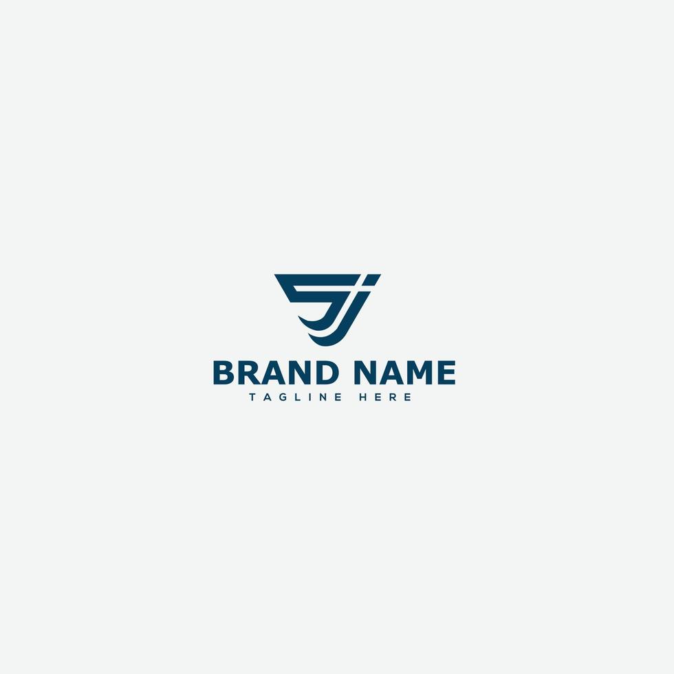 SJ Logo Design Template Vector Graphic Branding Element.