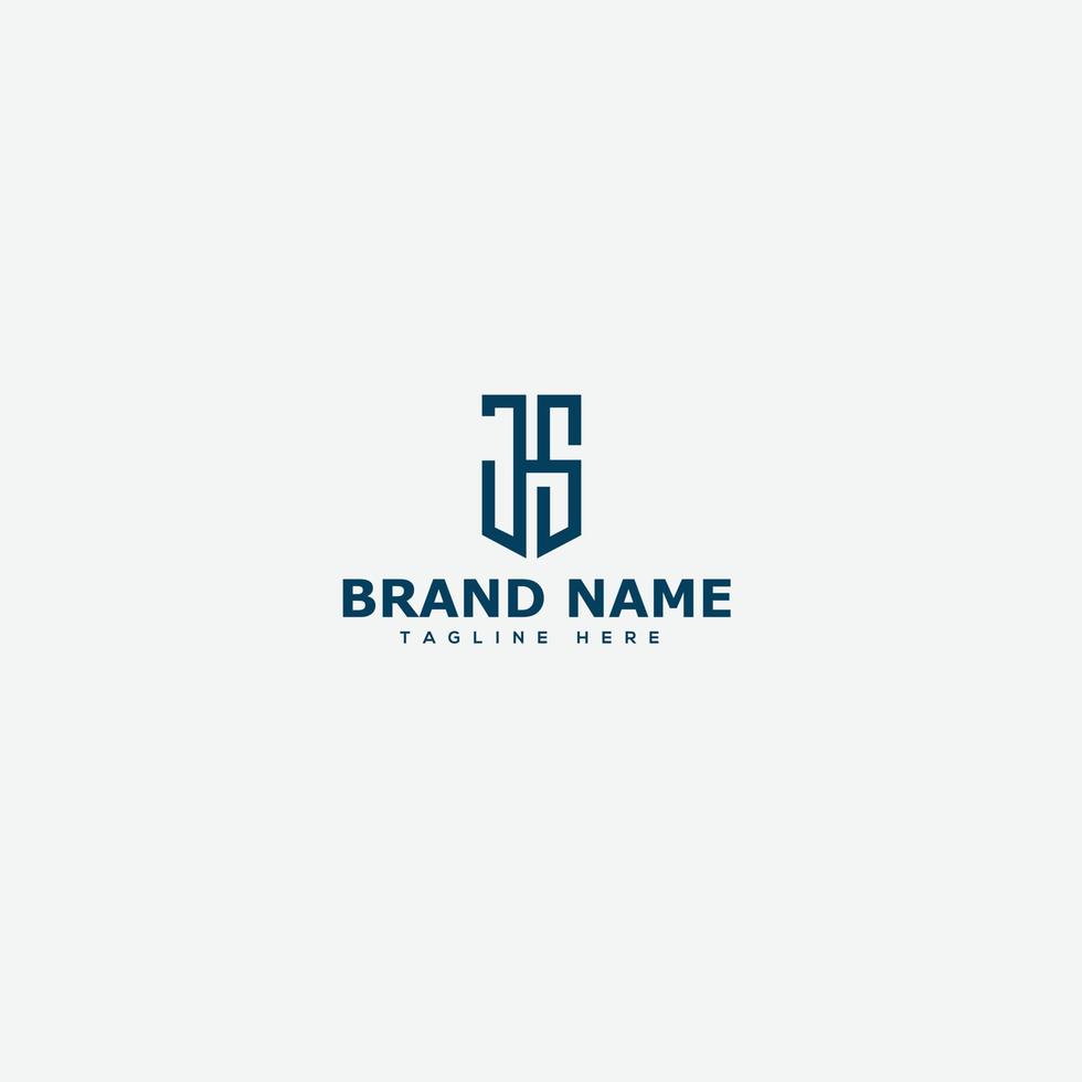 JS Logo Design Template Vector Graphic Branding Element.