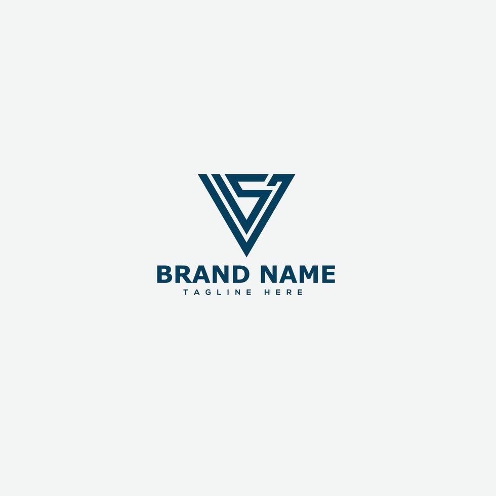 SJ Logo Design Template Vector Graphic Branding Element.