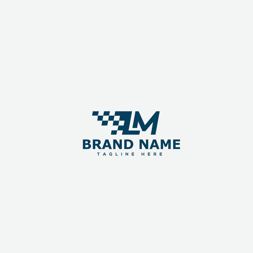 LM Logo Design Template Vector Graphic Branding Element.