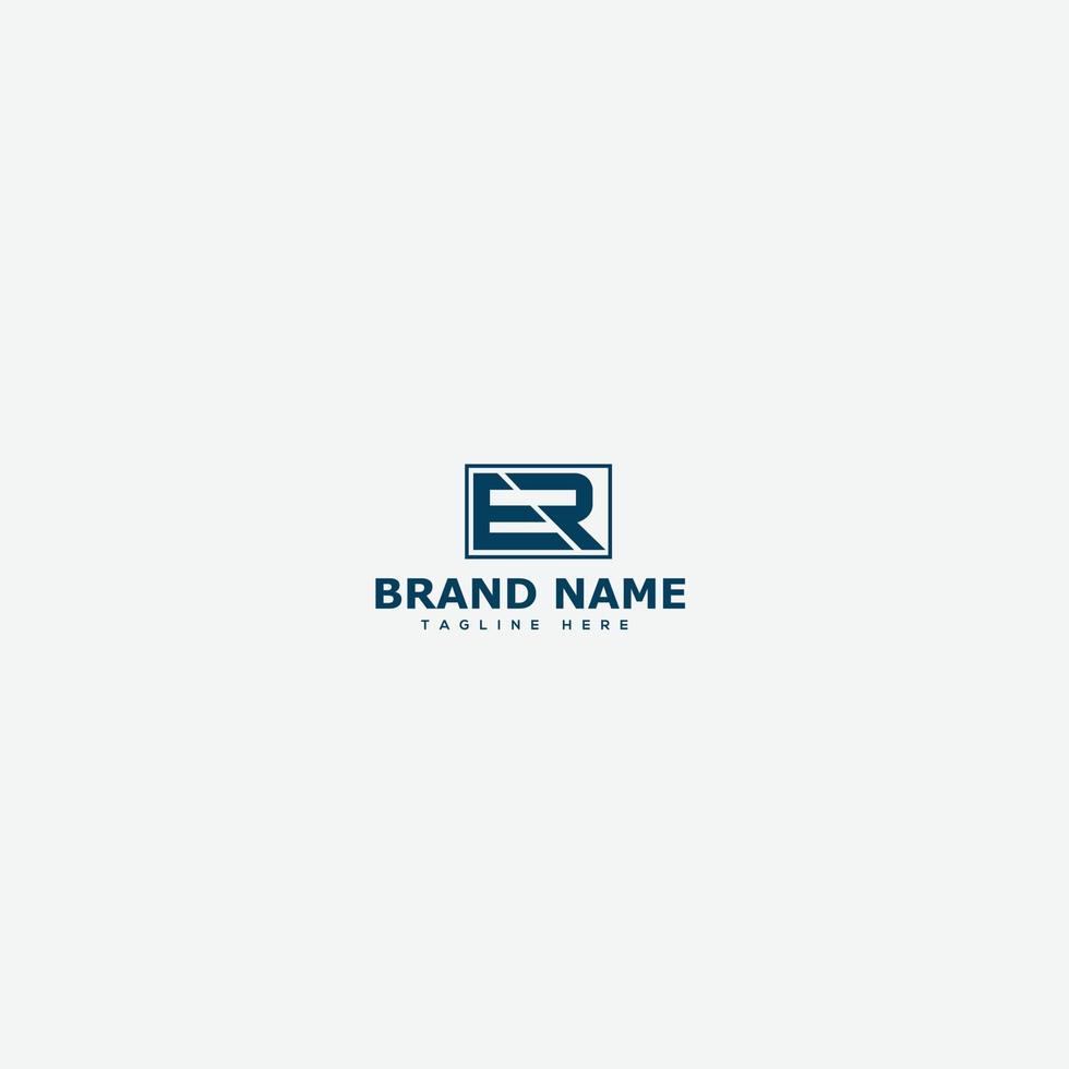 ER Logo Design Template Vector Graphic Branding Element.