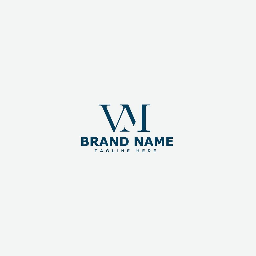 VM Logo Design Template Vector Graphic Branding Element.