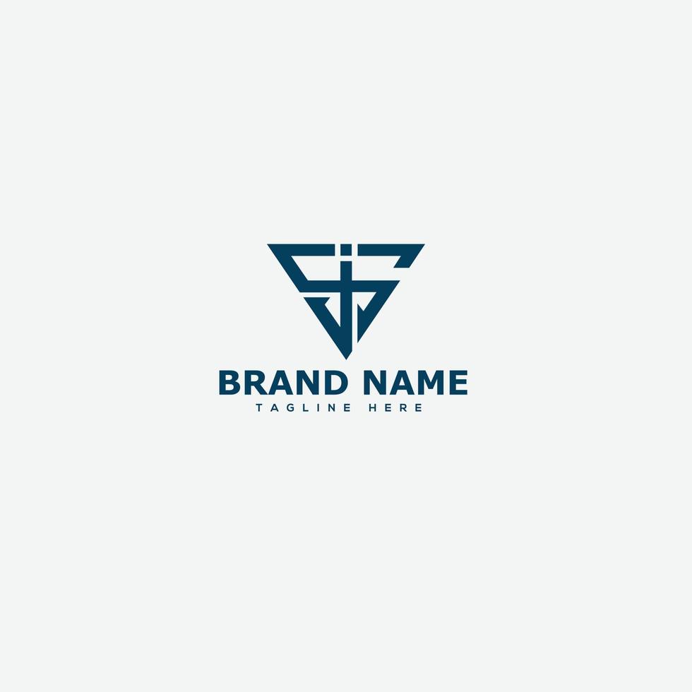 JS Logo Design Template Vector Graphic Branding Element.