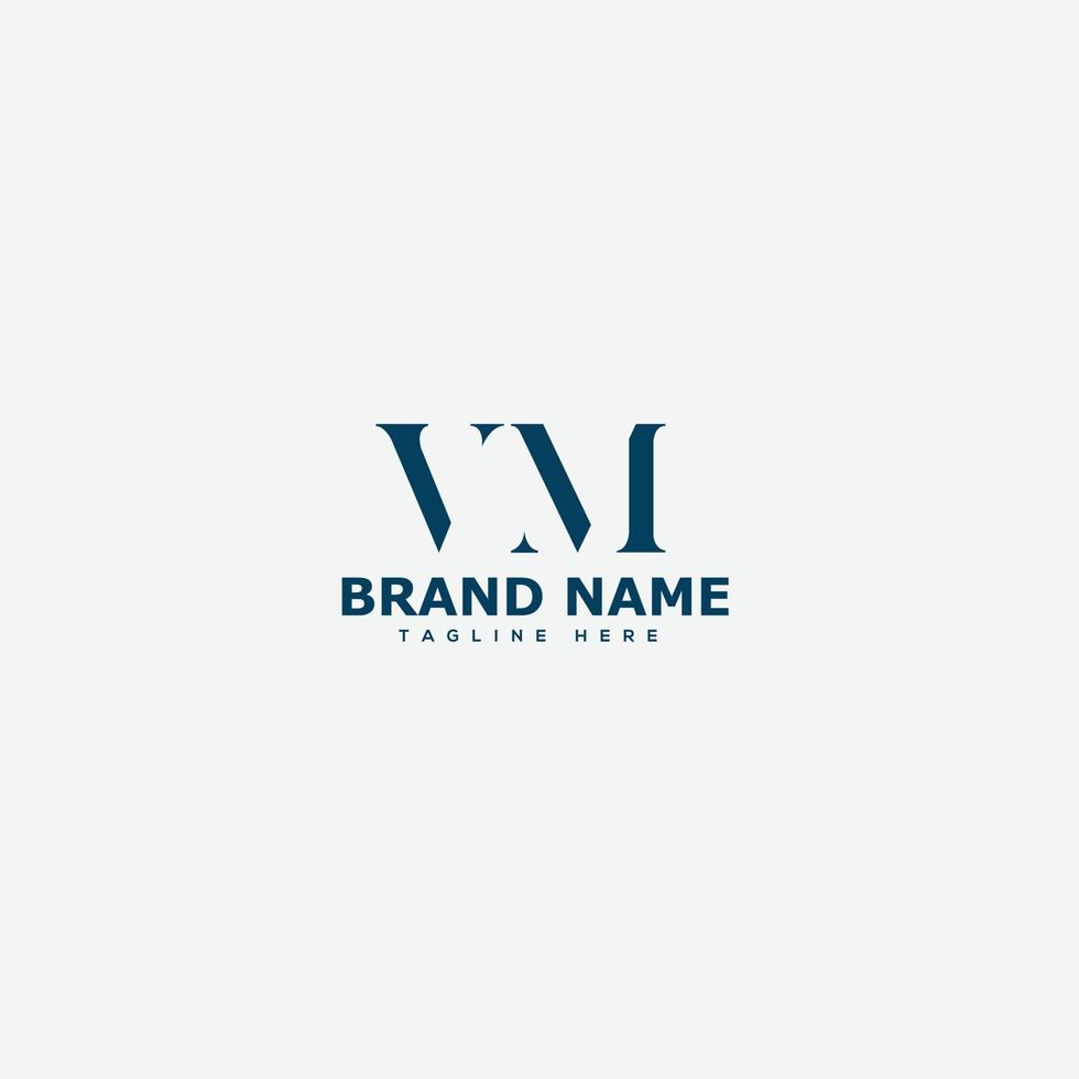 VM Logo Design Template Vector Graphic Branding Element.