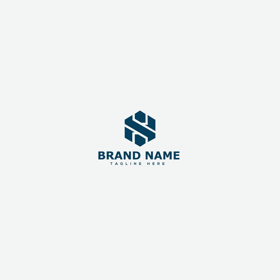 SH Logo Design Template Vector Graphic Branding Element.
