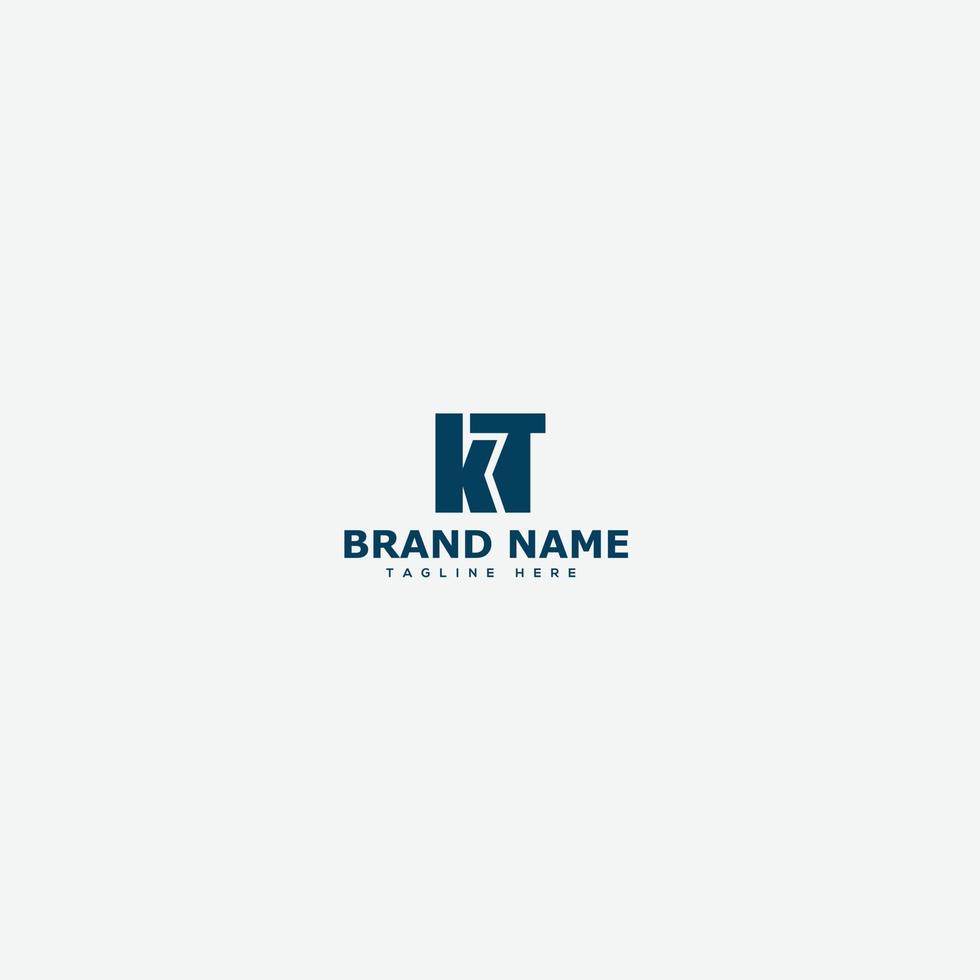 KT Logo Design Template Vector Graphic Branding Element.