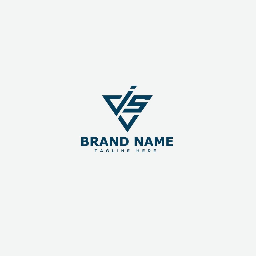 JS Logo Design Template Vector Graphic Branding Element.