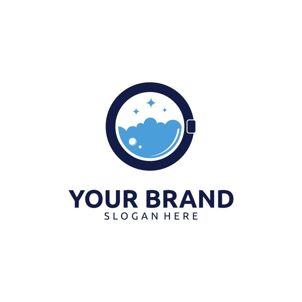 LAUNDRY SERVICE LOGO DESIGN vector