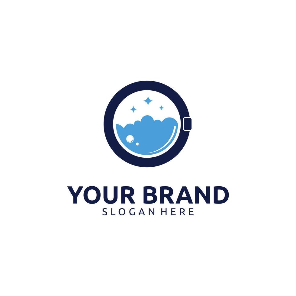 LAUNDRY SERVICE LOGO DESIGN vector