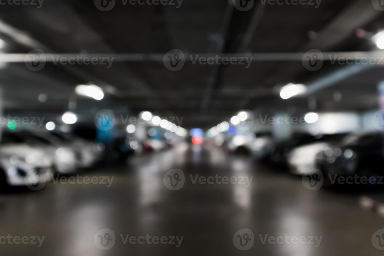 blur car parking abstract background photo