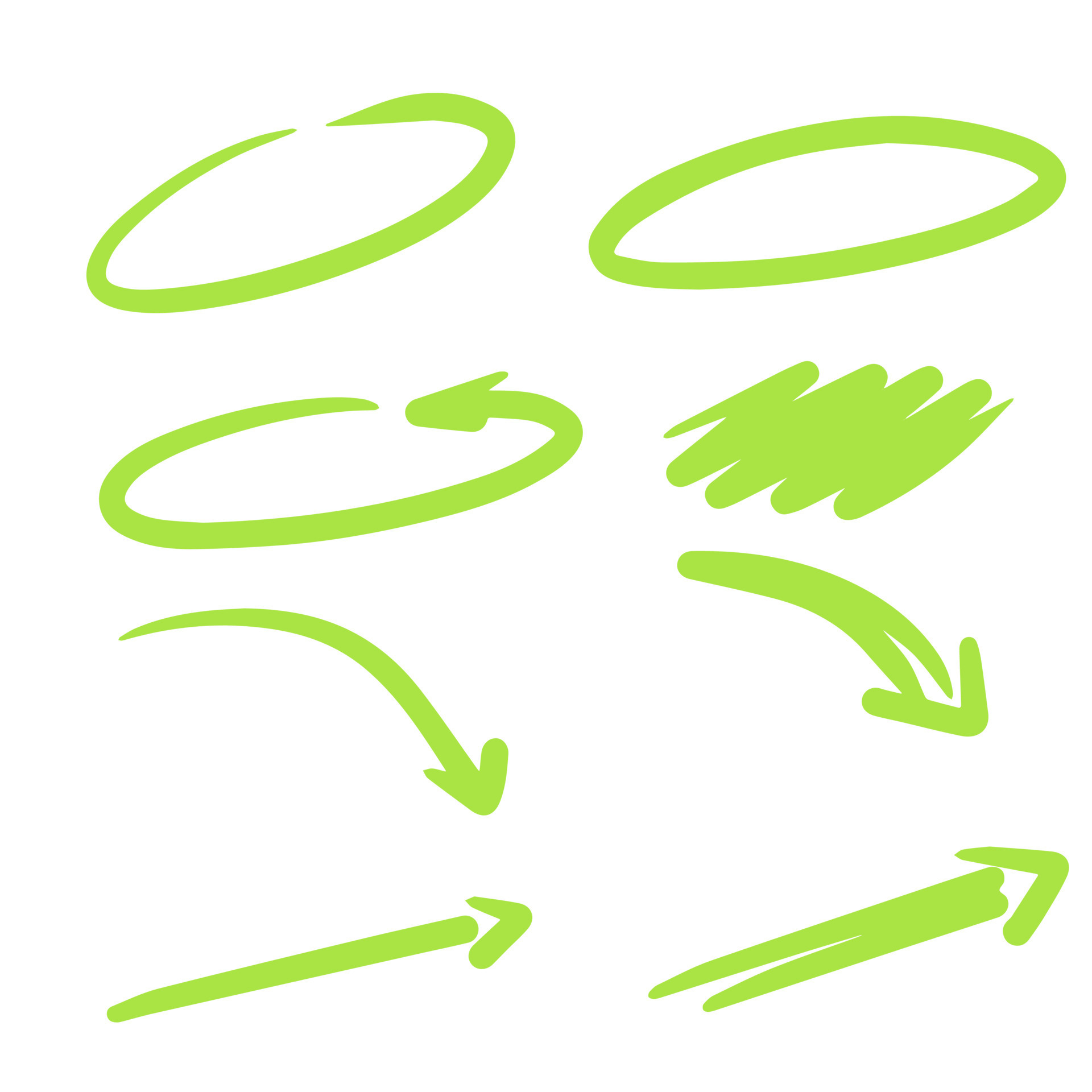 Green arrow. Abstract rectangular shape. Strokes and smearing for