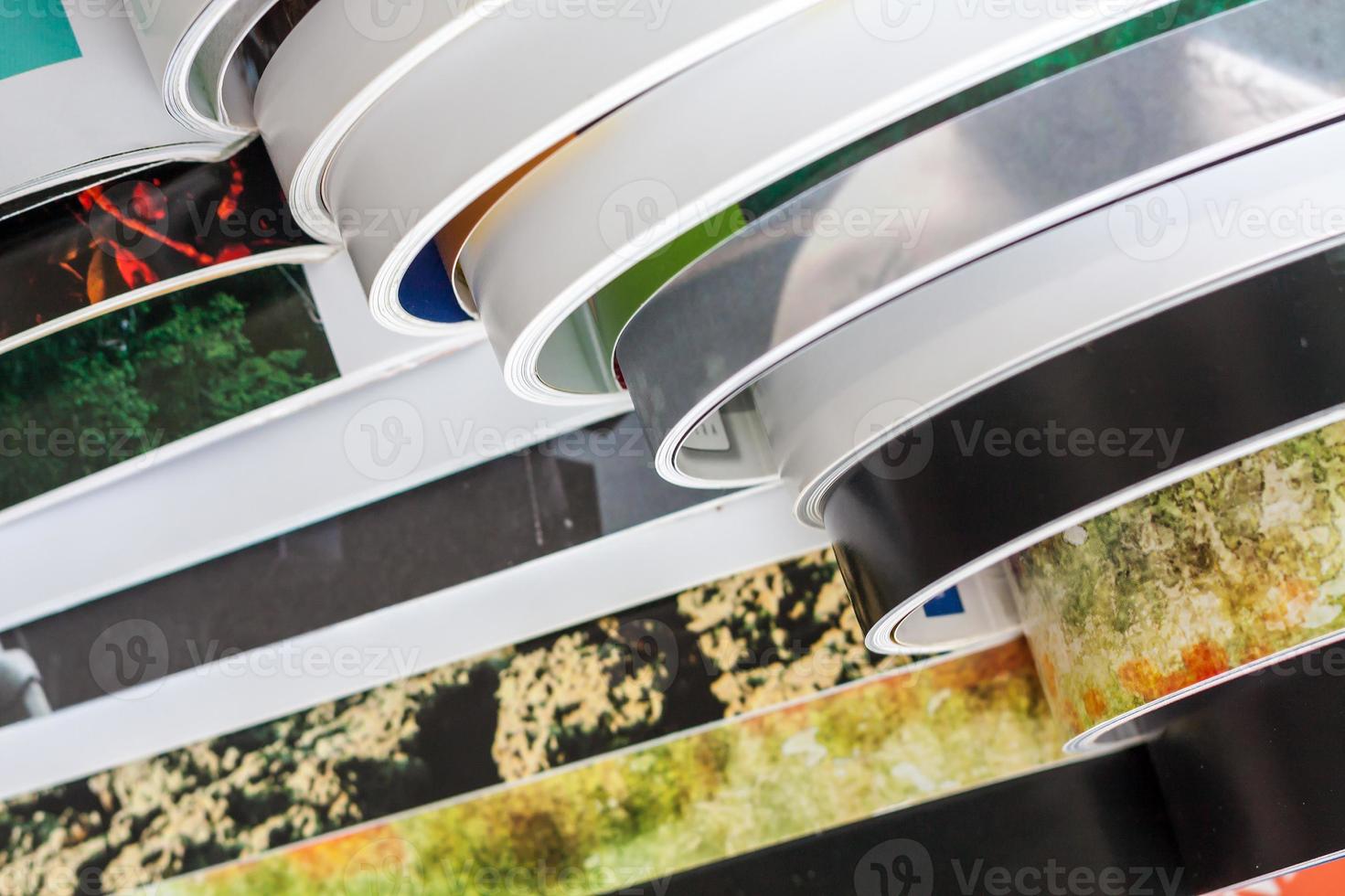 Stack of magazines photo